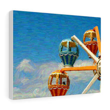 Load image into Gallery viewer, Gouache Digital Art painting Wall Art Print Wildwood Moreys Piers Beach Sky