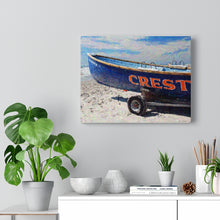 Load image into Gallery viewer, Gouache Digital Art painting Wall Art Print Wildwood Crest Beach Boat