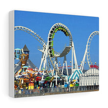 Load image into Gallery viewer, Watercolor Painting Wall Art Print Wildwood Moreys Piers Beach Sky