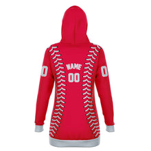 Load image into Gallery viewer, Seattle Personalized Long Hoodie Red