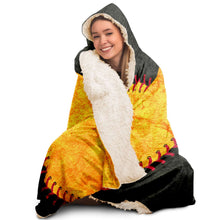 Load image into Gallery viewer, Pittsburgh Baseball Personalized Hooded Blanket Black & Gold