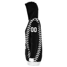 Load image into Gallery viewer, Black and white Personalized Long Hoodie