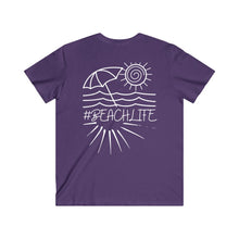 Load image into Gallery viewer, Wildwood is our Happy Place Men's Fitted V-Neck Short Sleeve Tee