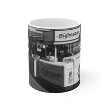 Load image into Gallery viewer, Black and White Wildwood NJ Tramcar Mug 11oz