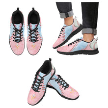 Load image into Gallery viewer, Baseball Sneakers Pale Blue & Pink