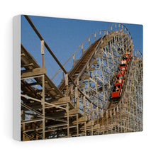 Load image into Gallery viewer, Canvas Print Wildwood Jersey Shore Morey's Piers Roller Coaster
