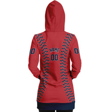 Load image into Gallery viewer, Boston Personalized Long Hoodie Red