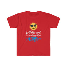 Load image into Gallery viewer, Wildwood is our Happy Place Men's Fitted Short Sleeve Tee