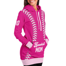 Load image into Gallery viewer, Barbie Baseball Personalized Long Hoodie Pink