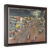Load image into Gallery viewer, Night Time Wildwood Boardwalk Home Decor Wall Art Print Canvas