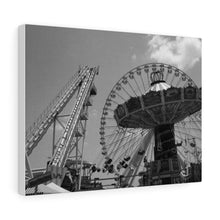Load image into Gallery viewer, Black and White Photography Wall Art Print Wildwood NJ Boardwalk