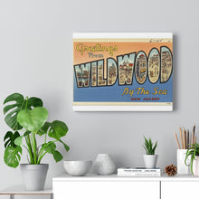 Load image into Gallery viewer, Old Wildwood By The Sea Postcard Home Decor Wall Art Print Canvas