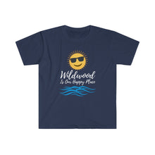 Load image into Gallery viewer, Wildwood is our Happy Place Men's Fitted Short Sleeve Tee