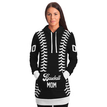 Load image into Gallery viewer, Black and white Personalized Long Hoodie