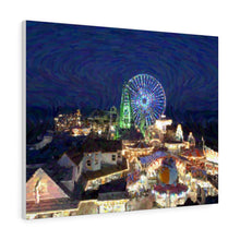 Load image into Gallery viewer, Gouache Digital Art painting Wall Art Print Morey's Piers Wildwood New Jersey Skyline