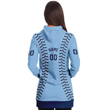 Load image into Gallery viewer, Tampa Bay Personalized Long Hoodie Light Blue