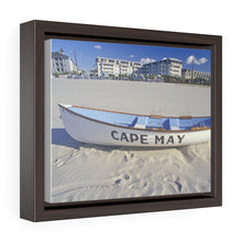 Load image into Gallery viewer, Canvas Print Lifeboat On Beach Morning Cape May New Jersey