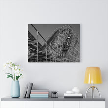 Load image into Gallery viewer, Wildwood Jersey Roller Coaster Black and White Photography Wall Art Print