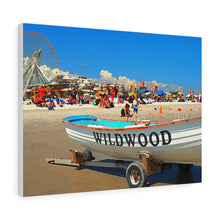 Load image into Gallery viewer, Watercolor Painting Wall Art Print Wildwood Jersey Shore Ocean View