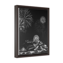 Load image into Gallery viewer, Wildwood New Jersey fireworks Black and White Wall Art Print