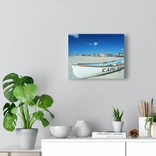 Load image into Gallery viewer, Canvas Print Life Boat On Cape May NJ Beach New Jersey Shore