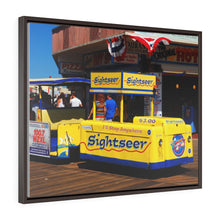 Load image into Gallery viewer, Canvas Print Wildwood New Jersey Shore Boardwalk Tramcar