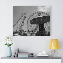 Load image into Gallery viewer, Black and White Photography Wall Art Print Wildwood NJ Boardwalk