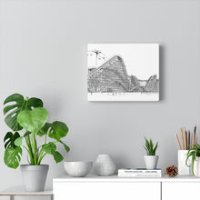 Load image into Gallery viewer, Art Sketch Wall Art Print Wildwood NJ Beach Wooden Boardwak Roller Coaster