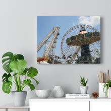 Load image into Gallery viewer, Canvas PrintWildwood Theme Park Large Swings