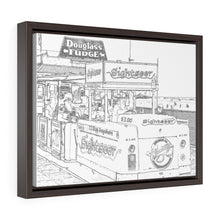 Load image into Gallery viewer, Art Sketch Wall Art Print North Wildwood Boardwalk NJ Tramcar