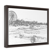 Load image into Gallery viewer, Art Sketch Wall Art Print Wildwood Crest life guard boats New Jersey beach