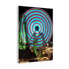 Load image into Gallery viewer, Canvas Print Wildwood Jersey Shore Morey's Piers Amusement Park Big Ferris Wheel