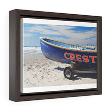 Load image into Gallery viewer, Canvas Print Wildwood Crest On The Beach Lifeguard Boat Ocean View