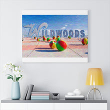 Load image into Gallery viewer, Gouache Digital Art painting Wildwood NJ Crest Sign Wall Art Print