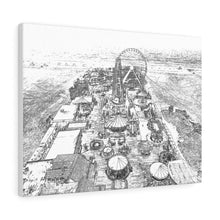 Load image into Gallery viewer, Art Sketch Wall Art Print Wildwood Boardwalk New Jersey Beach Sky View