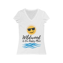 Load image into Gallery viewer, Women's Jersey Short Sleeve V-Neck Tee