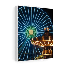 Load image into Gallery viewer, Canvas Print Wildwood Jersey Shore Morey's Piers Amusement Park Ferris Wheel Swings