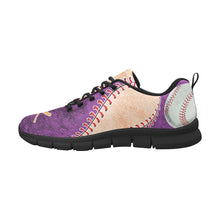 Load image into Gallery viewer, Baseball Sneakers Purple and Coral