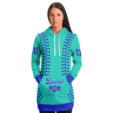Load image into Gallery viewer, Personalized Long Hoodie Cobalt Turquoise & Blue