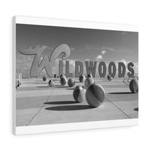 Load image into Gallery viewer, Wildwood NJ Crest Sign Black and White Photography Wall Art Print
