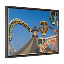 Load image into Gallery viewer, Canvas Print Wildwood Jersey Shore Morey's Piers Amusement Park Rides Ferris Wheel