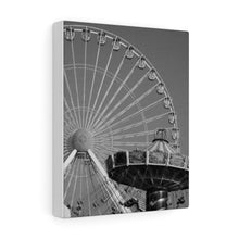 Load image into Gallery viewer, Black and White Photography Wall Art Print Amusement Park Wildwood Ferris Wheel