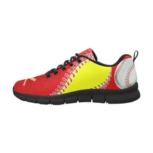Load image into Gallery viewer, Softball Sneakers Red & Yellow