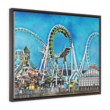 Load image into Gallery viewer, Oil Painting Wall Art Print Wildwood Moreys Piers Beach Sky