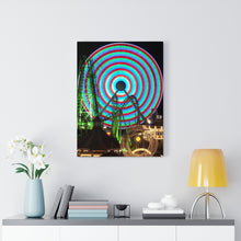 Load image into Gallery viewer, Canvas Print Wildwood Jersey Shore Morey's Piers Amusement Park Big Ferris Wheel