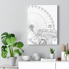 Load image into Gallery viewer, Art Sketch Wall Art Print Wildwood Beach Decor Amusement Park