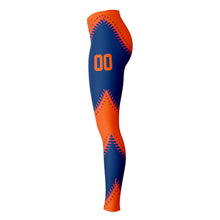 Load image into Gallery viewer, New York Personalized Leggings Blue & Orange