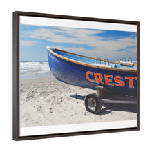 Load image into Gallery viewer, Canvas Print Wildwood Crest On The Beach Lifeguard Boat Ocean View
