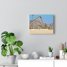 Load image into Gallery viewer, Wildwood Wooden Roller Coaster Watercolor Painting Wall Art Print