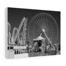 Load image into Gallery viewer, Wildwood New Jersey Amusement Park Black and White Photography Wall Art Print